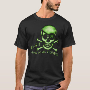 T-shirt de crâne de pirate du jour de St Patrick