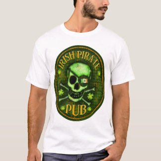 T-shirt de crâne de Pub de pirate du jour de St