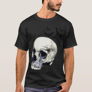 T-shirt de crâne de veuve noire
