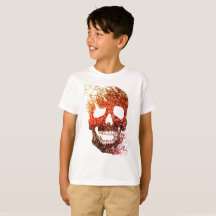 T-shirt de crâne des enfants TAGLESS