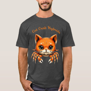 T-shirt de créature de crabe de chat mignon drôle