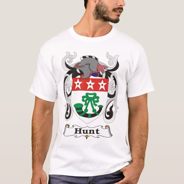 T-shirt de crête de famille de chasse (Devant)