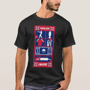 T-shirt de cricket anglais