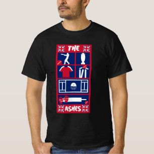T-shirt de cricket anglais