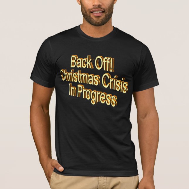 T-shirt de crise de Noël (Devant)