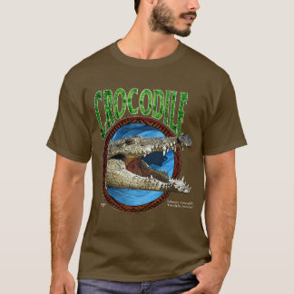 T-shirt de crocodile d'eau de mer
