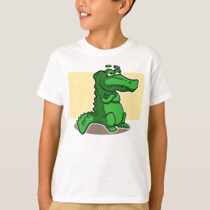 T-shirt de crocodile d'enfants