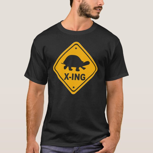 T-shirt de croisement de la tortue des hommes (Devant)