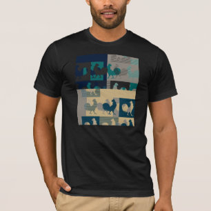 T-shirt de cru de coq