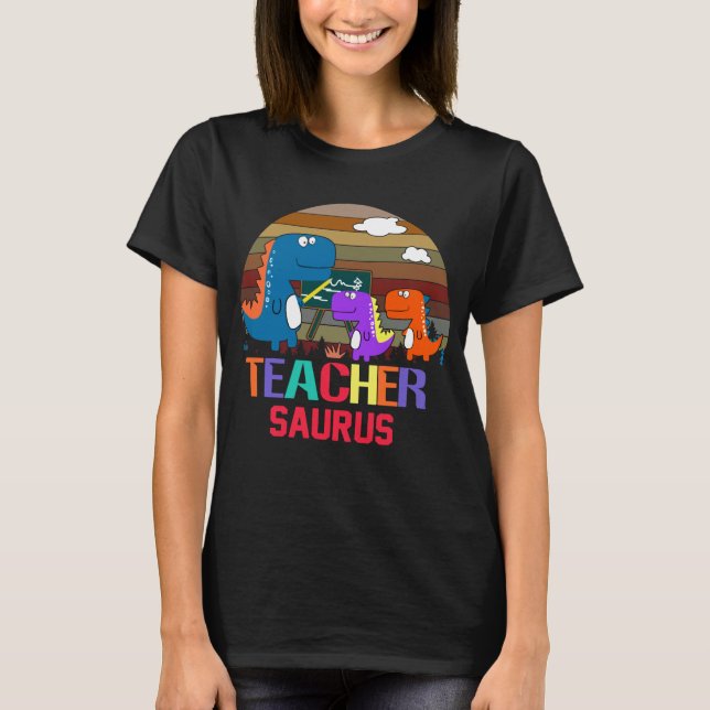T-shirt de cru de Saurus de professeur (Devant)