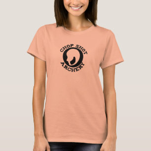 T-shirt de cru de tir de côtelette des femmes