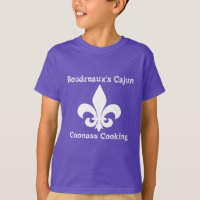 T-shirt de cuisine de Cajun Coonass de Boudreaux