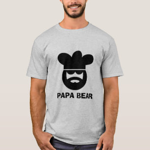 T-shirt de cuisinier de chef d'ours de papa pour