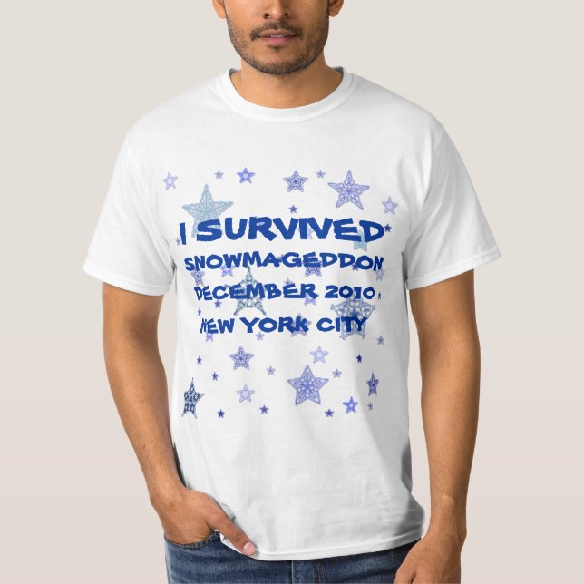 T-SHIRT DE CUSTOMIZEABLE SNOWMAGEDDON (Devant)