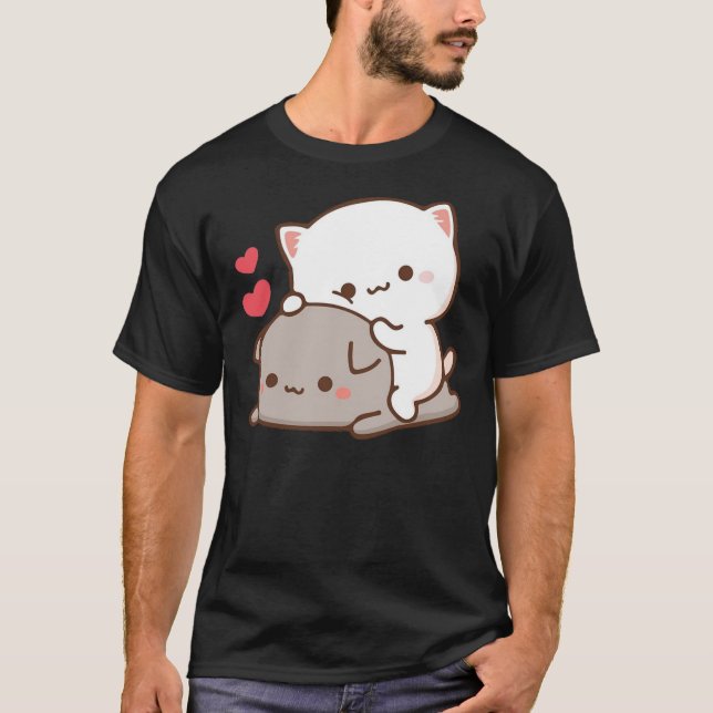 T-shirt de Cute Mochi Peach Cat (Devant)