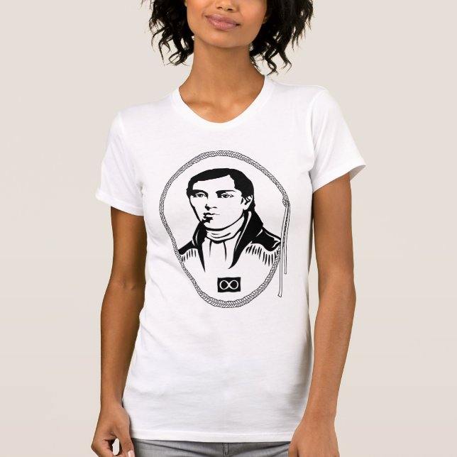 T-shirt de Cuthbert Grant Metis de chemises de (Devant)