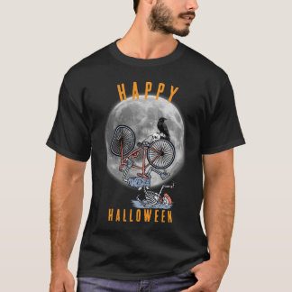 T-shirt de cycliste squelette Happy Halloween | Go