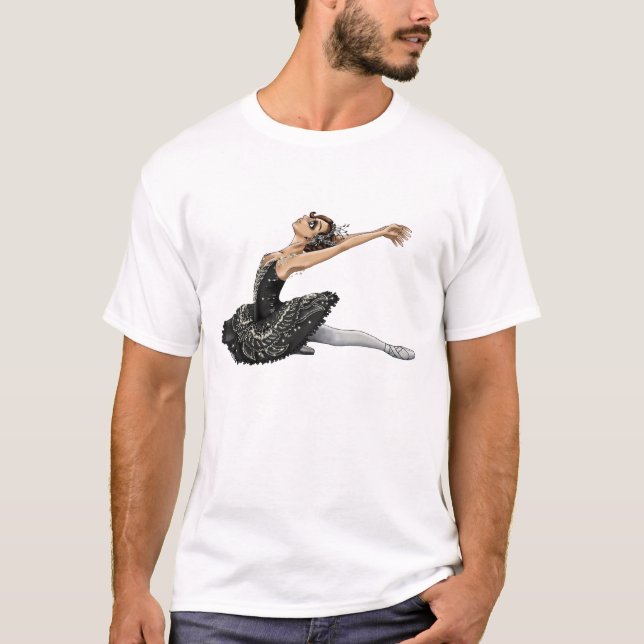 T-shirt de cygne noir (Devant)