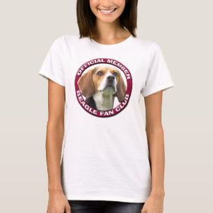T-shirt de dames de club de fan de beagle