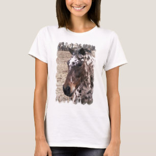 T-shirt de dames de douille d'étalons d'Appaloosa