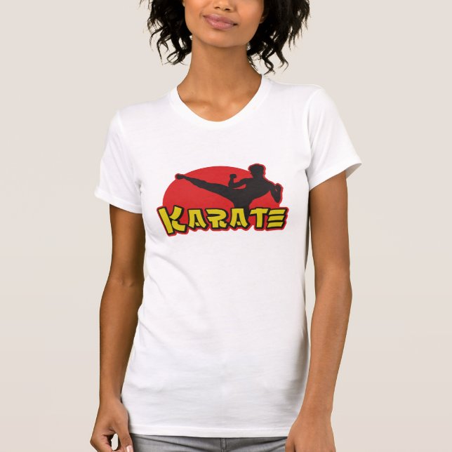 T-shirt de dames de karaté (Devant)