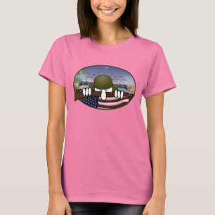 T-shirt de dames de Kilroy de la guerre mondiale 2