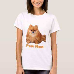 T-shirt de dames de MAMAN de Pomeranian POM