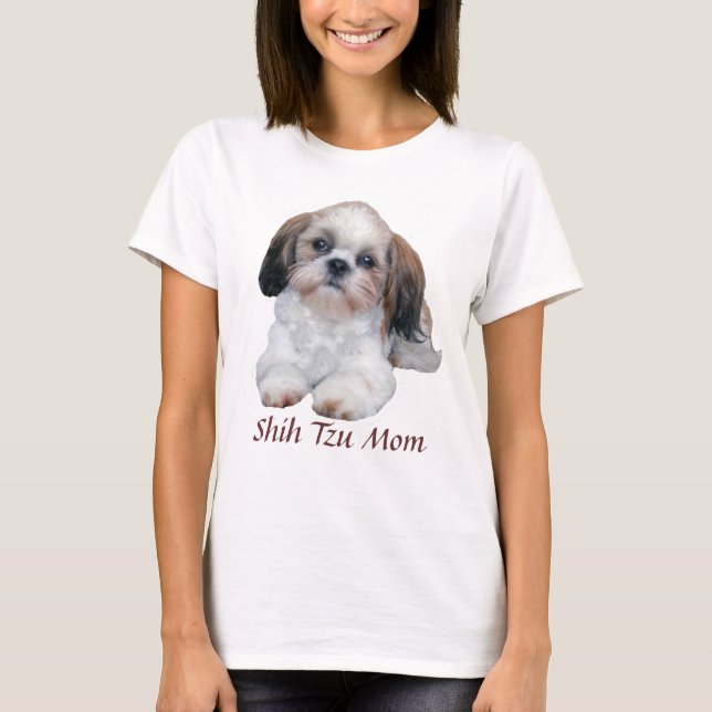 T-shirt de dames de maman de Shih Tzu (Devant)