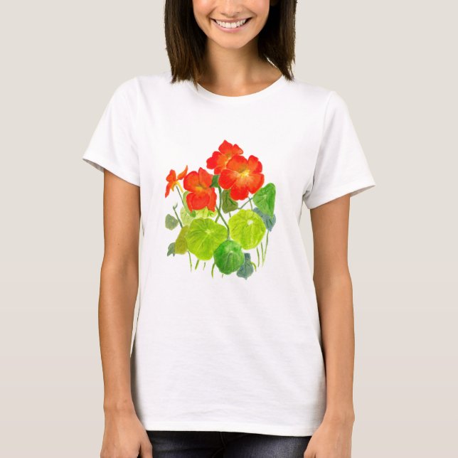 T-shirt de dames de nasturce (Devant)