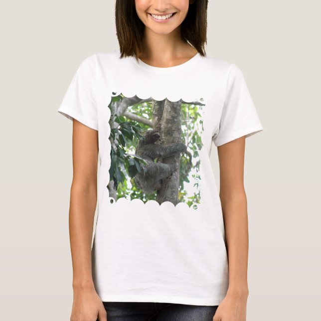 T-shirt de dames de paresse d'escalade (Devant)
