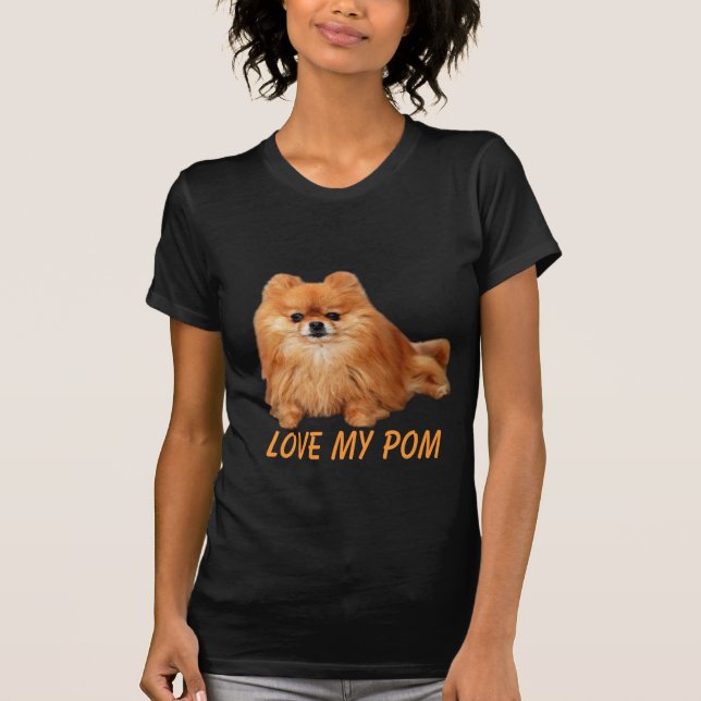 T-shirt de dames de Pomeranian (Devant)