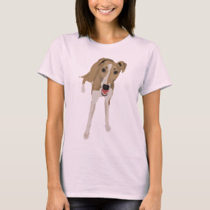 T-shirt de dames de whippet de faon