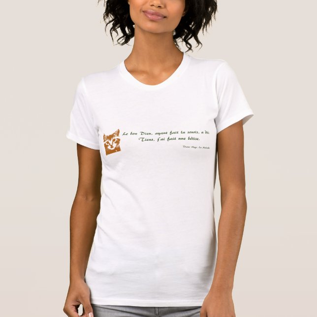 T-shirt de dames : Le Chat (Devant)