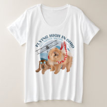 T-SHIRT DE DAMES - PLUS TAILLE AVEC LOGO