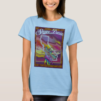 T-SHIRT DE DANSE CARRÉE DE LA CALIFORNIE