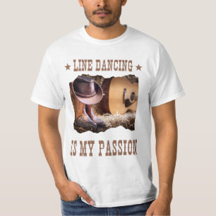 T-shirt de danse country Western Line