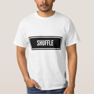T-shirt de danse de shhuffle noir et blanc