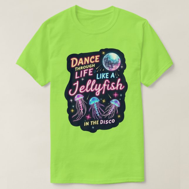 T-shirt de danse disco de méduses (Design devant)