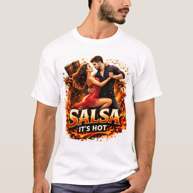 T-Shirt de danse salsa (Devant)