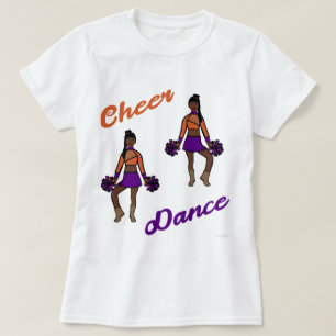 T-shirt de danse violet orange )