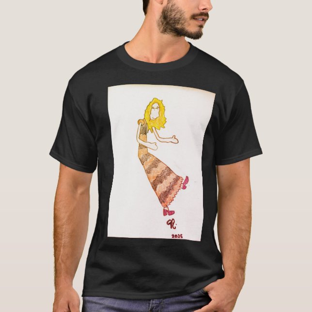 T-shirt de danseur heureux (Devant)