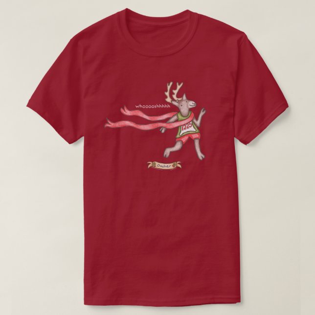 T-shirt de Dasher (rouge foncé) (Design devant)