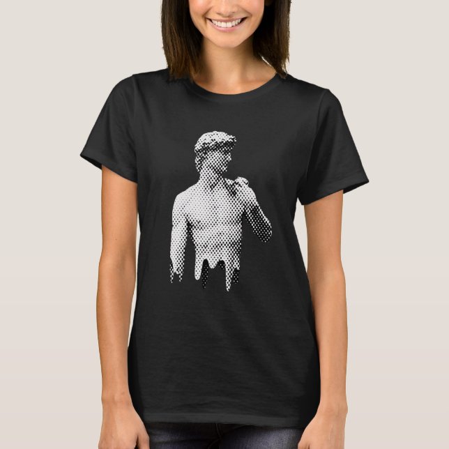 T-shirt De David Statue de marbre Michel-Ange Renaissance  (Devant)
