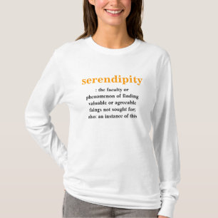 T-shirt de définition de hasard heureux