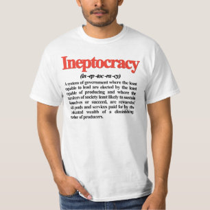 T-shirt de définition d'Ineptocracy