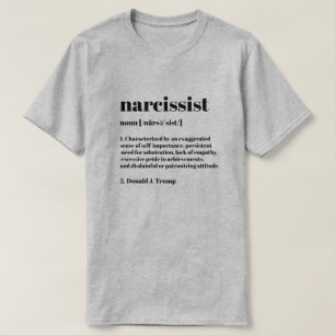 T-shirt de définition narcissique drôle et anti-