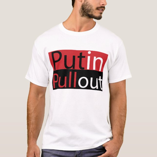 T-shirt de dégagement de Poutine des hommes (Devant)
