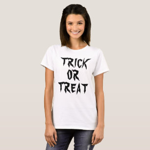 T-Shirt de déguisement Halloween TRICHE OU TRAITEM
