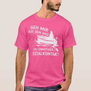 T-shirt De Dem Weg Contact social inutile Pêche
