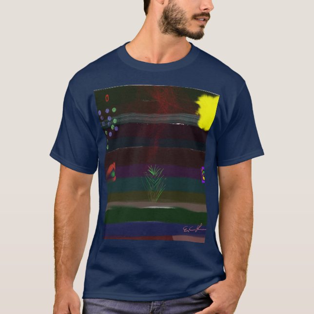 T-Shirt de design d'art impressionniste (Devant)